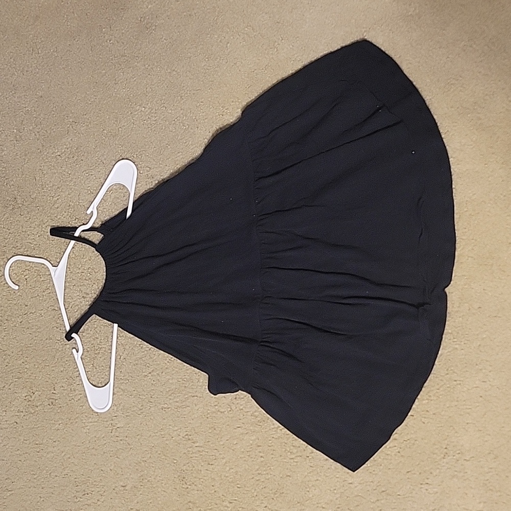 AE black peplum top